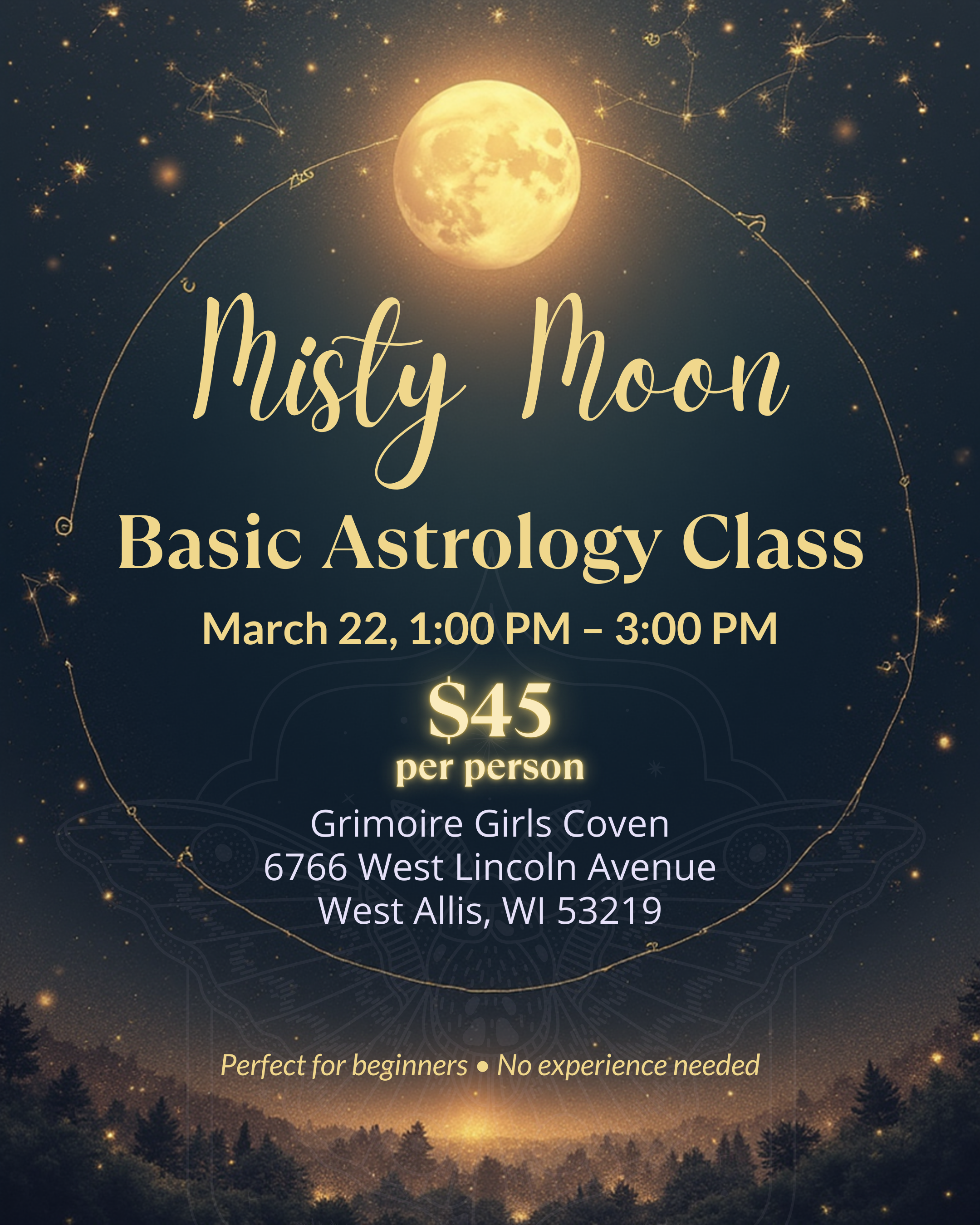 Basic Astrology Class with Misty Moon